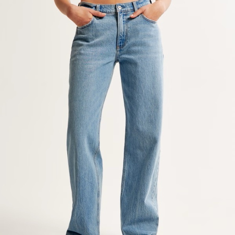 Abercrombie & Fitch Light Blue Baggy Jeans - Picture 5 of 5